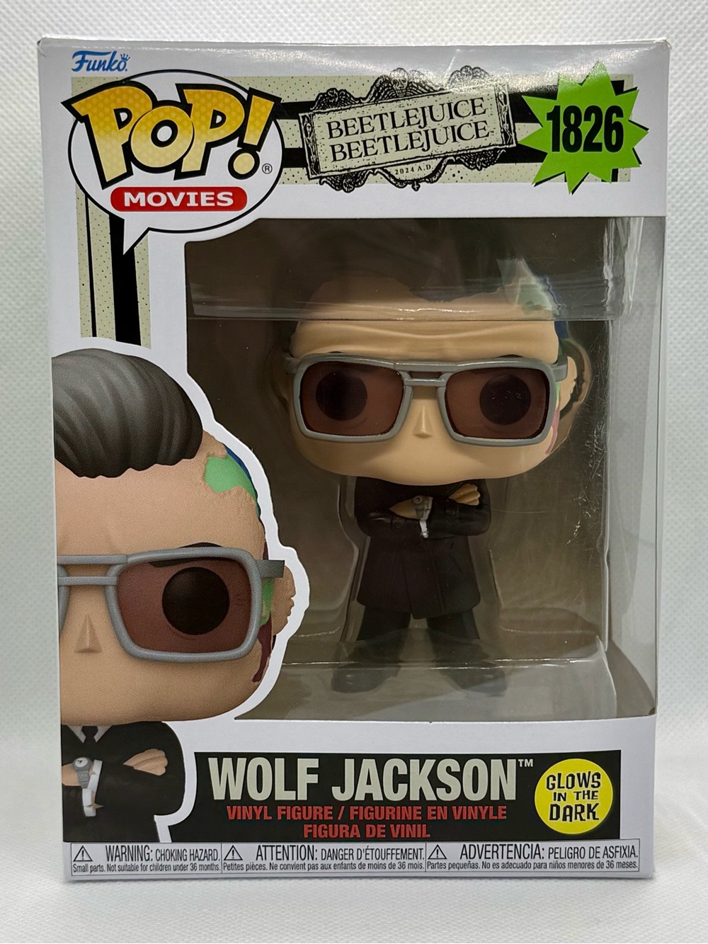 Funko Pop Beetlejuice Beetlejuice Wolf Jackson #1826 Glow in the Dark NEW in box